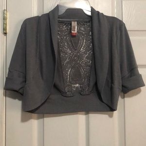 Gray Shrug Sweater